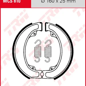 Online Kaufen Honda XL 500 S, Bj. 79-80, PD01, Bremsbeläge vorne, TRW Lucas MCS810 Bremsbacken
