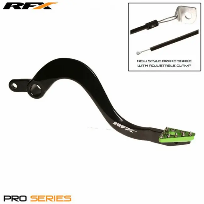 Billig RFX Fußbremshebel Grün Kawasaki KX 125 2004-2008