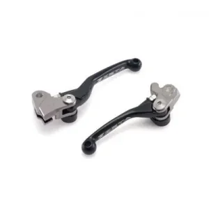 Zeta Flex Hebel Set Schwarz Kawasaki KX, KXF 2001-2012 / Yamaha YZ, YZF 2001-2012 Neu Im Sortiment