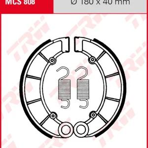 Versand Am Gleichen Tag Honda CB 750 C, Bj. 80-83, RC06, Bremsbeläge hinten, TRW Lucas MCS808 Bremsbacken