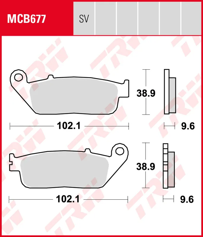Honda VT 750 C2 Shadow Spirit, Bj. 07-09, RC53 , Bremsbeläge vorne, TRW Lucas MCB677, Organic Allround Top-Preis