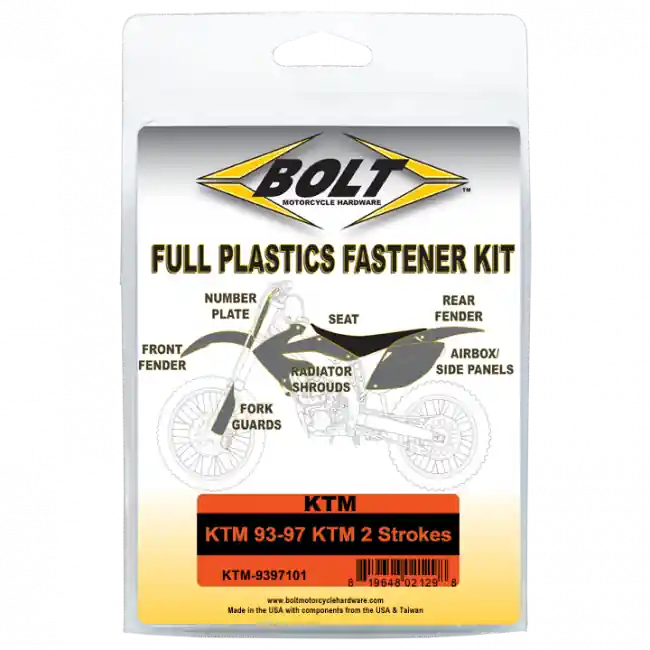 Aktuell Schrauben Set für Plastikteile KTM SX, EXC, EGS 125, 250, 300, 360, 380 1993-1997