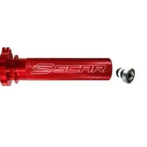 Scar Aluminium Gasgriffhülse Rot mit Lager Honda CRF 250/450 2002- Kostenfreie Lieferung