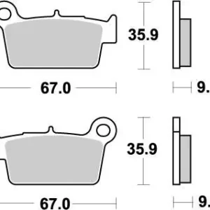Moto-Master Bremsbeläge Nitro Hinten Yamaha YZ, YZF, WRF 125, 250, 450 2004- Top-Preis