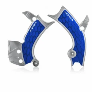 Acerbis X-Grip Rahmenschützer Silber Blau Yamaha YZF 250 2019- / 450 2018- / WRF 250/450 Direktkauf