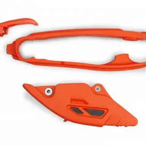 Heißes Angebot UFO Kettenführung + Schwingenschleifer Orange KTM SX, SX-F 125, 150, 250, 300, 350, 450 2023-