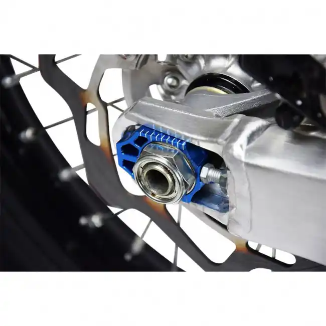 Preis Gesenkt Scar Achsblöcke Blau Kawasaki KX KXF 125, 250, 450 2003-