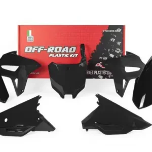 Racetech Plastik Kit Schwarz Honda CRF 250R 2022-2024 / CRF 450R 2021-2024 Meistverkauft