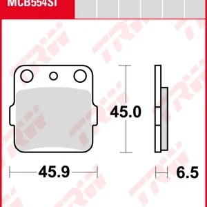 Husqvarna TC 610, Bj. 92-94, Bremsbeläge hinten, TRW Lucas MCB554SI, Sinter Offroad Mega-Angebot