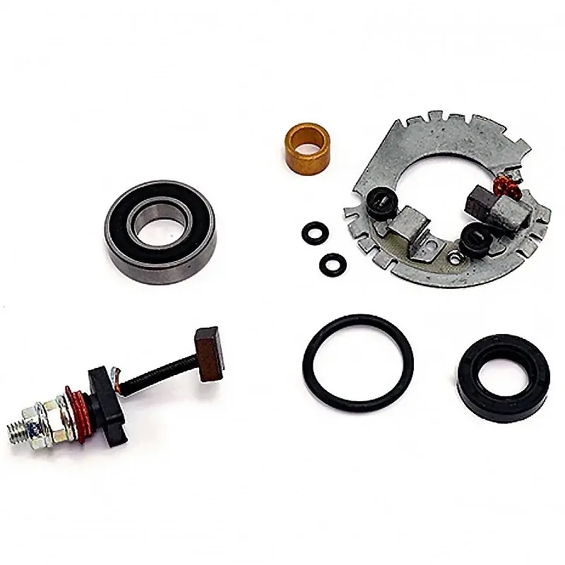 Kit revisión motor de arranque con portaescobillas - con 2 escobillas  - con retén, cojinete y arandelas Suzuki Versand Am Gleichen Tag