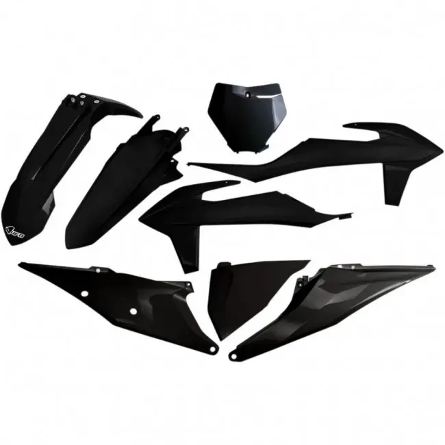 Meistverkauft UFO Plastik Kit Schwarz KTM SX, SXF 125, 150, 250, 350, 450 2019-2022