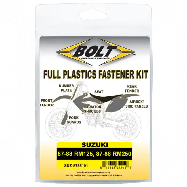 Schrauben Set für Plastikteile Suzuki RM 125, 250 1987-1988 Versand Am Gleichen Tag