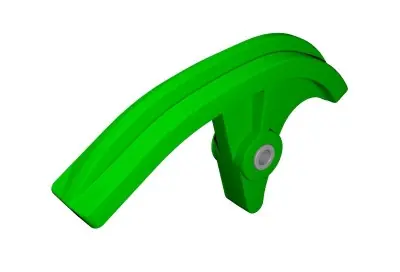 Kettenschleifer Gleitschiene Grün Kawasaki KX 450 2023 / 250 2024- Versand Am Gleichen Tag