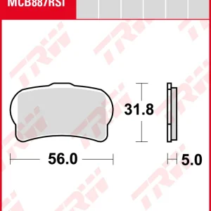 Top-Seller Jotagas JT 300, Bj. 14-, Bremsbeläge vorne, TRW Lucas MCB887RSI, Sinter Offroad
