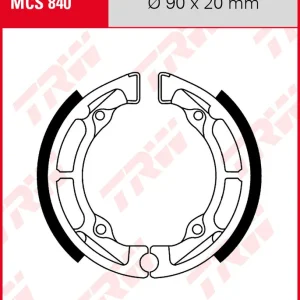 Kawasaki KDX 50, Bj. 03-05, Bremsbeläge hinten, TRW Lucas MCS840, Organic Allround Solange Der Vorrat Reicht