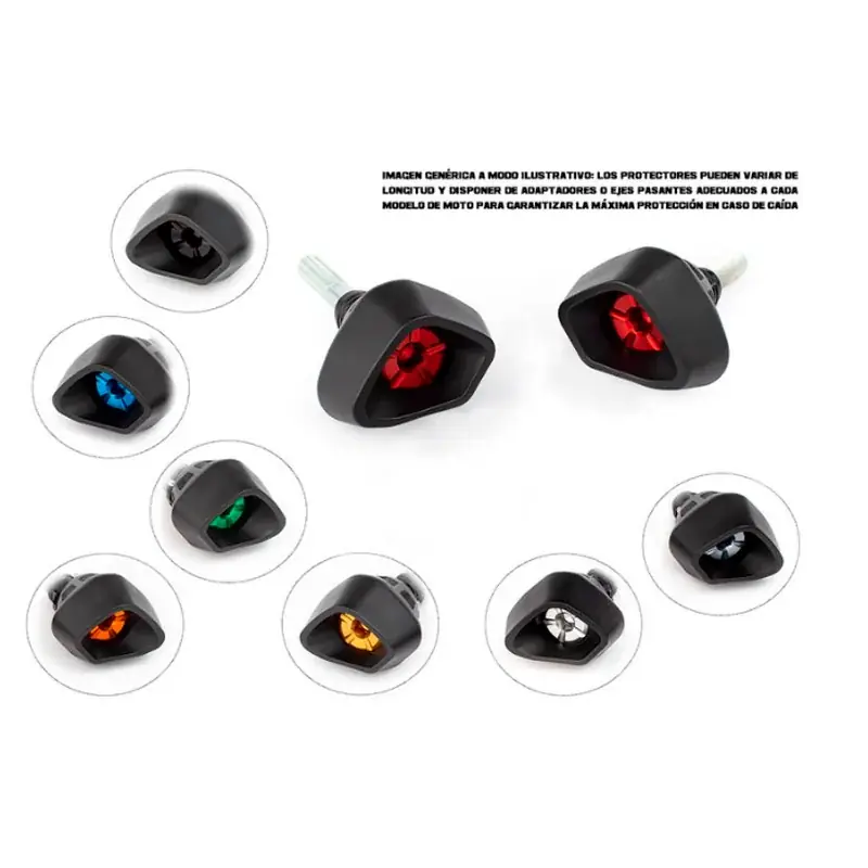 Gratis Versand Protectores anti caída anti shock EVOTECH para Kawasaki Z750 2004-2006 / Z1000 2003-2006