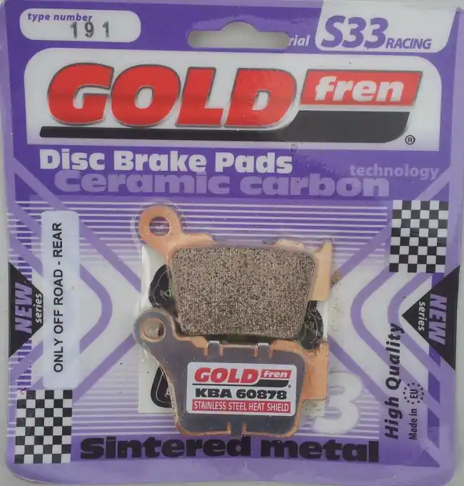 Direkt Vom Hersteller Goldfren Racing S33 S187 Bremsbeläge hinten Suzuki RMZ 250/450 2004-