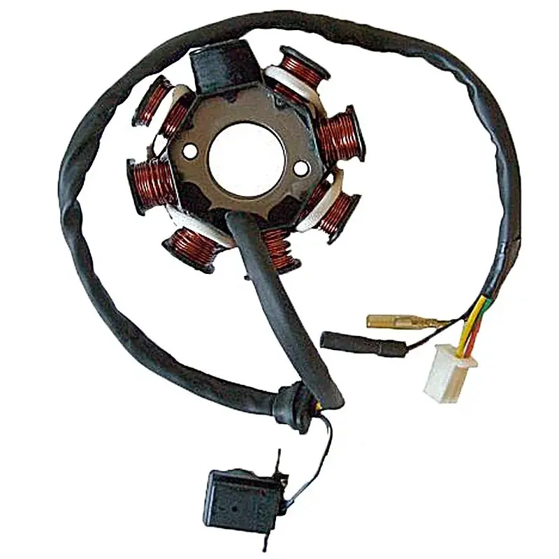 Stator SGR 8 Polos con pick-up externo con base y bobina alimentación Motor SYM 125/150 4T Zertifiziert