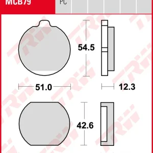 Kawasaki KH 500, Bj. 76-79, H1F, Bremsbeläge vorne, TRW Lucas MCB79, Organic Allround Letzte Chance