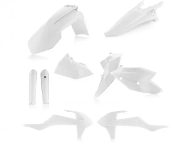 Heißes Angebot Acerbis Full Plastik Kit Weiß KTM EXC, EXC-F 125, 250, 300, 350, 450, 500 2017-2018