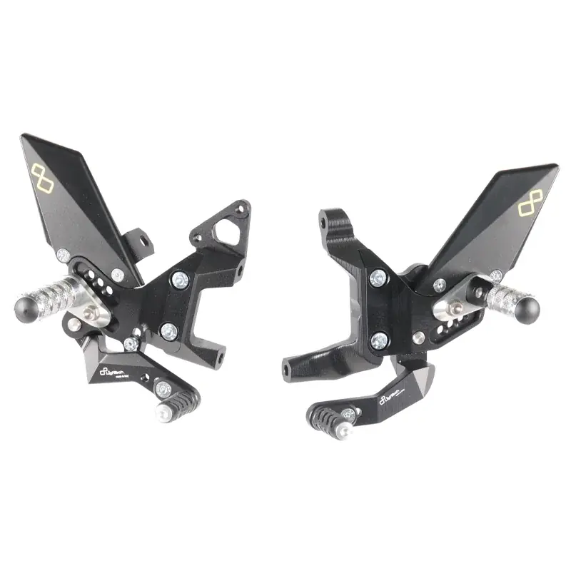 Schneller Versand ESTRIBERAS LIGHTECH AJUSTABLES CON REPOSAPIES FIJOS DUCATI