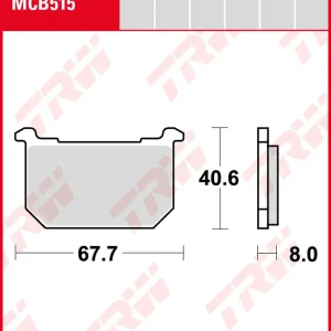 Kawasaki Z 750 LTD, Bj. 82-, KZ750Y, Bremsbeläge vorne,  TRW Lucas MCB515, Organic Allround Expressversand