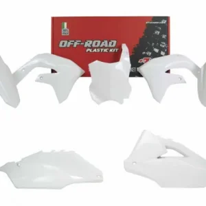 Racetech Plastik Kit Weiß Kawasaki KXF 450 2019- / 250 2021- Kracherpreis