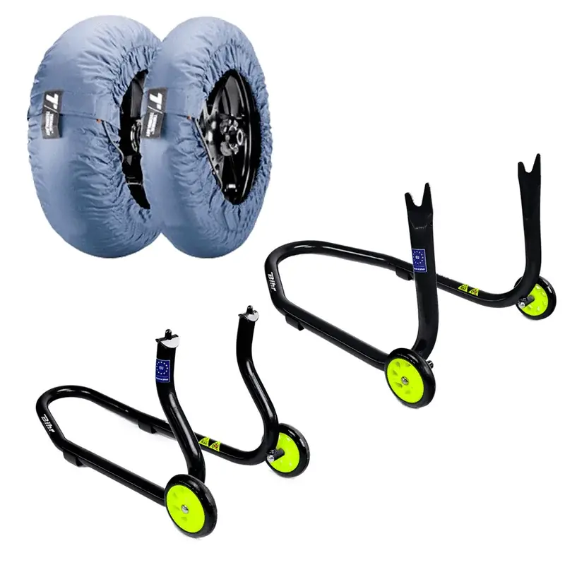 Pack Caballetes BIHR Negro + Calentadores THERMAL TECHNOLOGY EASY Top-Seller