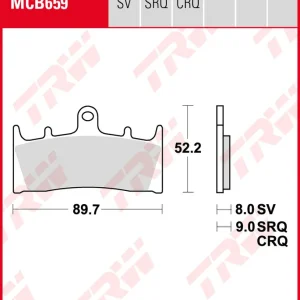 Sofort Bestellen Kawasaki ZX-12R 1200 Ninja, Bj. 00-03, ZXT20A, Bremsbeläge vorne,  TRW Lucas MCB659SV, Sinter Street