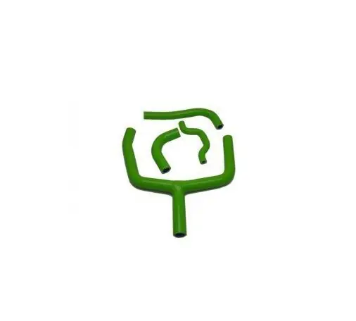 Kühlerschläuche Silikon Grün Kawasaki KXF 250 2009-2016 Zertifiziert