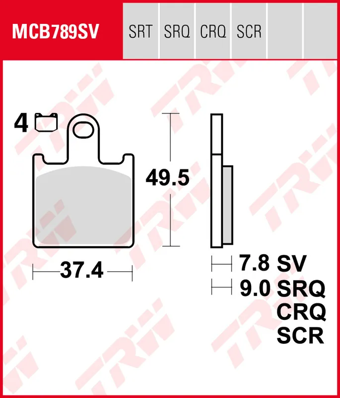 Mega-Angebot Kawasaki GTR 1400 ABS, Bj. 07-09, ZGT40A, Bremsbeläge vorne, TRW Lucas MCB789SV, Sinter Street