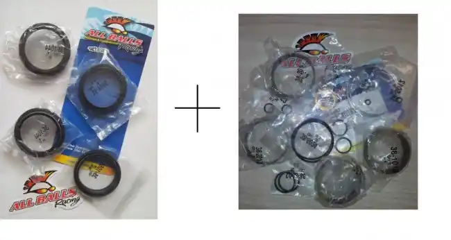 All Balls Gabel Revisionskit Gabeldichtsatz + Reparatur Kit Kawasaki KX 85, 125, 250, 500 Markenprodukt