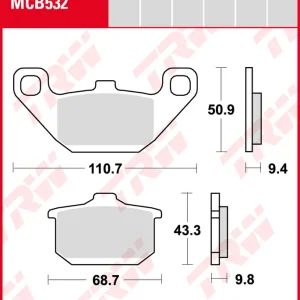 Kawasaki VN 1500 SE, Bj. 88-93, VNT50B, Bremsbeläge vorne,  TRW Lucas MCB532, Organic Allround Beliebt