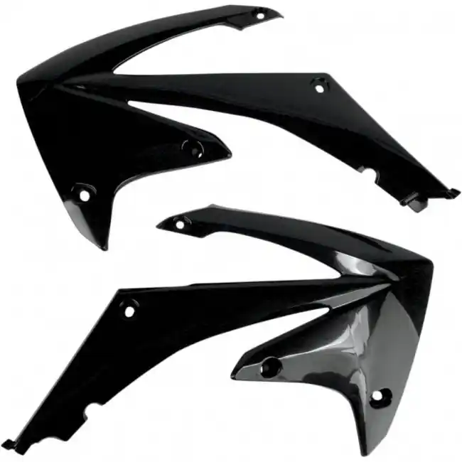 Kühlerspoiler Schwarz Honda CRF 250 2010-2013 / CRF 450 2009-2012 Kostenloser Rückversand