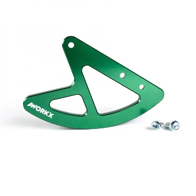 Kostenloser Rückversand Aworkx Bremsscheibenschutz hinten Kawasaki KX, KXF 125, 250, 450 Grün