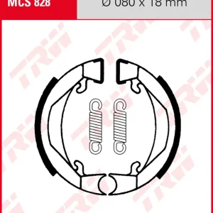 Begrenztes Angebot KTM SX 50 Mini Adventure, Bj. 04-06, Bremsbeläge hinten, TRW Lucas MCS828 Bremsbacken