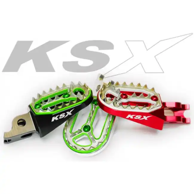 KSX Fußrasten Factory Line Kawasaki KXF 250, 450 2006- Echt