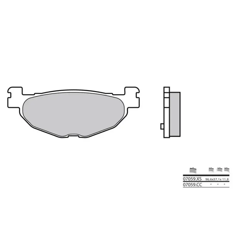 Pastillas de freno sinterizadas Brembo 07059XS Garantierte Lieferung
