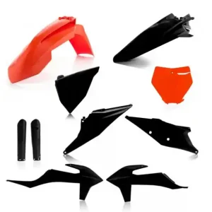 Acerbis Full Plastik Kit Schwarz Orange KTM SX, SXF 125, 150, 250, 350, 450 2019-2022 Markenware