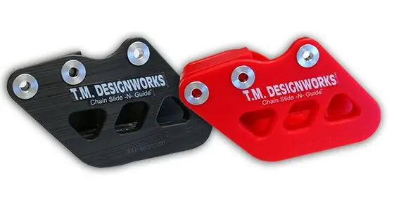 Zertifiziert TMD Teflon Kettenführung MX Schwarz Honda CR 125, 250, 500 1993-2004