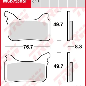 Expressversand KTM 560 SMR, Bj. 06, Bremsbeläge vorne, TRW Lucas MCB793RSI, Sinter Offroad