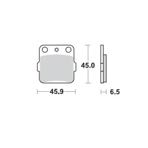 Moto-Master Bremsbeläge Racing GP Hinten KTM SX 85 2011-2021 / Freeride 250, 350 / TC 85 2014-2022 Highlight