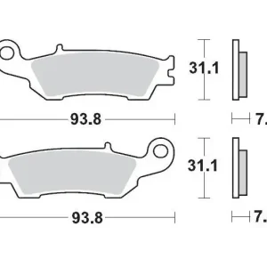 Begrenztes Angebot Moto-Master Bremsbeläge Racing GP Vorne Yamaha YZ, YZF 2008- / WRF 2016- / Fantic XX XEF