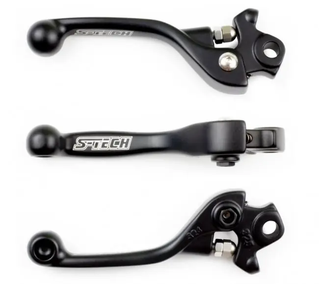 Geprüft S-Tech Bremshebel Schwarz Honda CR 80, 85, 125, 250, 500 CRF 250, 450 2004-2006