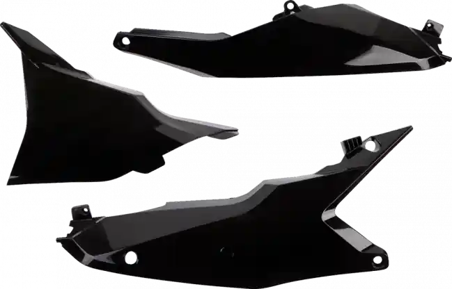 Aktuell KTM Seitenteile mit Luftfilterkastendeckel Schwarz SX, SXF 125, 250, 300, 350, 450 2023- / EXC 2024-