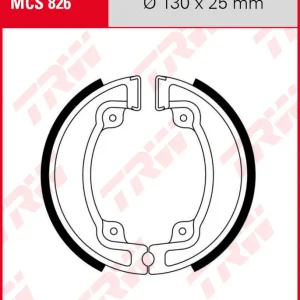 Begrenztes Angebot Kymco 200 People, Bj. 05-06, D11, Bremsbeläge hinten, TRW Lucas MCS826 Bremsbacken