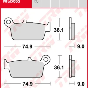 Billig Kymco 250 Super-9, Bj. 00-, Bremsbeläge vorne,  TRW Lucas MCB665, Organic Allround