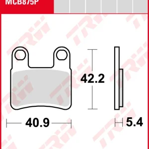 Kymco 400 Maxxer, Bj. 08-10, Parkbremse, TRW Lucas MCB875P, Organic Allround Garantierte Lieferung
