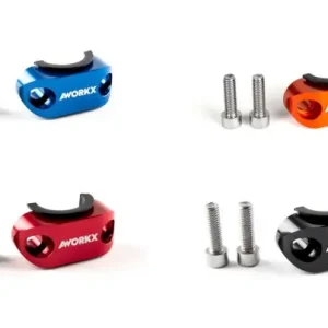 AWORKX Halter für Brems- und Kupplungsarmatur Armaturhalterung Schwarz Orange Blau Rot Abverkauf