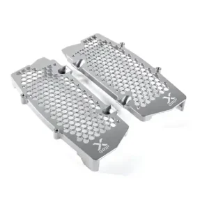 X-Grip Aluminium Kühlerschützer Silber KTM SX(F) 2016-2018 / EXC 2017-2019 / Husqvarna Sonderangebot